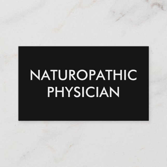 naturopathic physician business card (Front)
