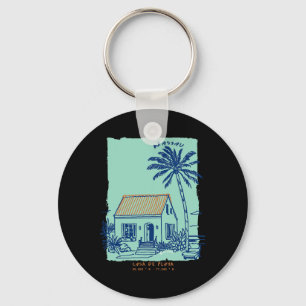 Nau Hamas Souvenir Vintage Caribbean Cruise Art Keychain