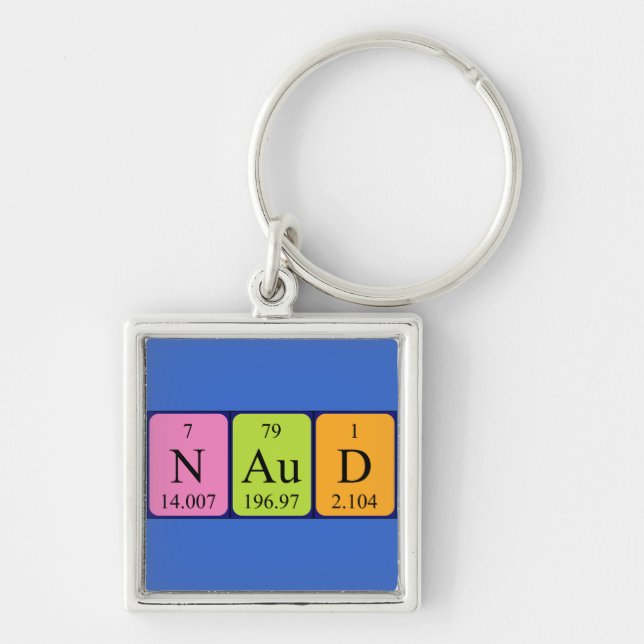 Naud periodic table name keyring (Front)