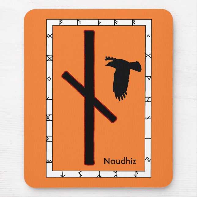 Naudhiz - Rune of Overcoming Mouse Pad (Front)