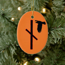 Naudhiz Viking Rune Yule Ornament – Overcoming!