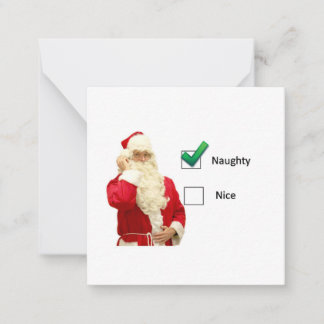 Naught or Nice Note Card