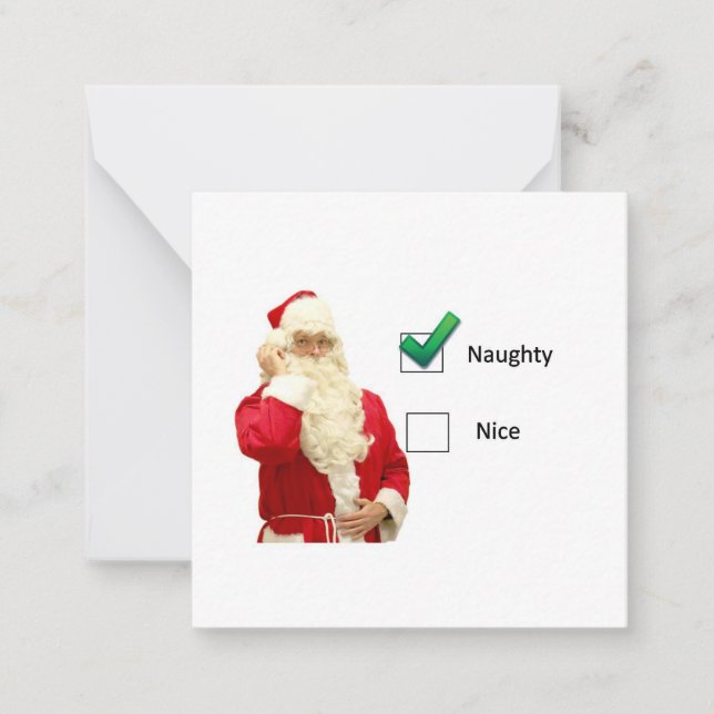 Naught or Nice Note Card (Front)