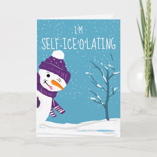 naught snowman self_iceolating card