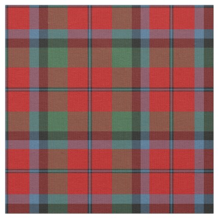 Naughton - Macnaughton Tartan Pattern Red Plaid Fabric