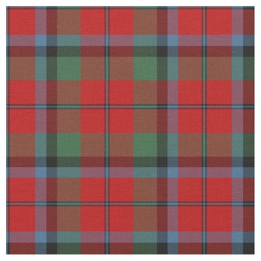 Naughton - MacNaughton Tartan Pattern Red Plaid Fabric