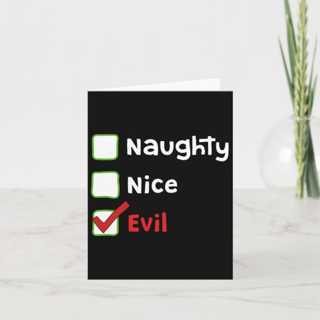 Naughty6  card (Front)