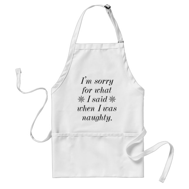 Naughty Adult Apron (Front)