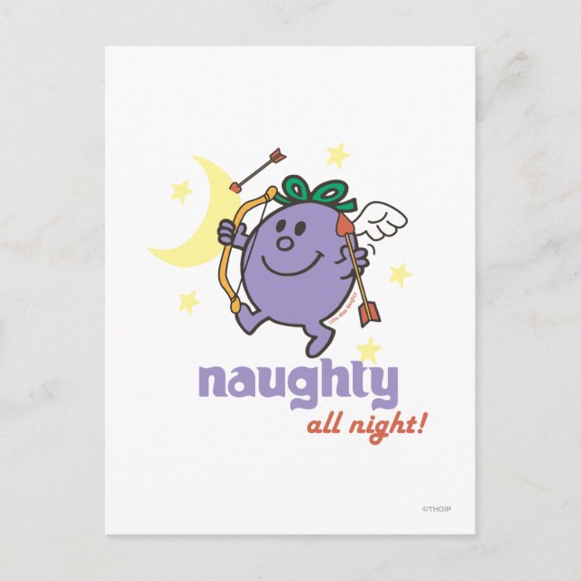 Naughty All Night! Postcard (Front)