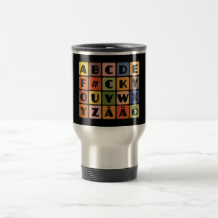 Naughty Alphabets mug – choose style & color