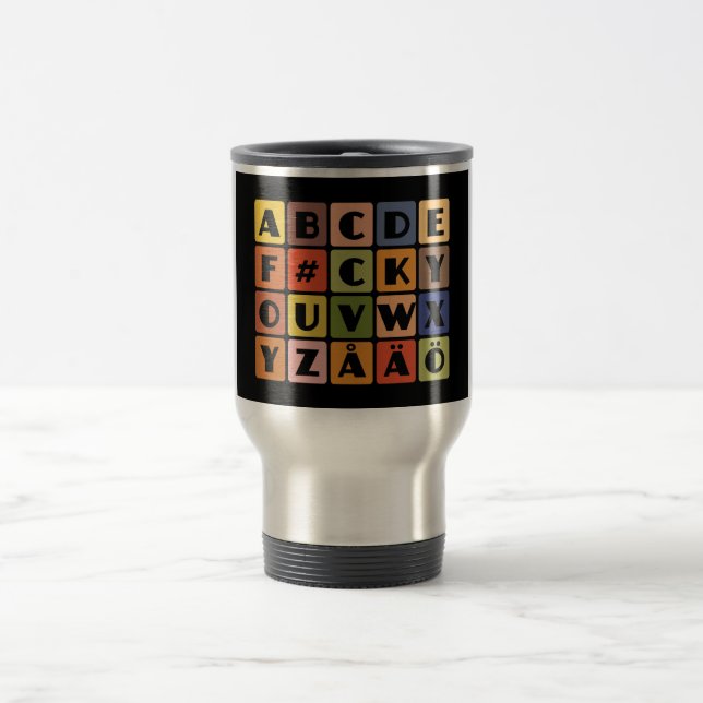 Naughty Alphabets mug – choose style & color (Center)