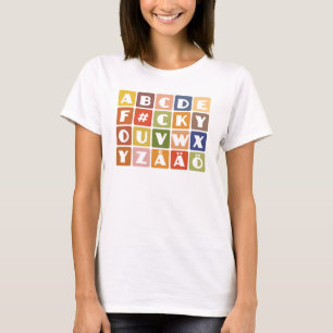 Naughty Alphabets shirt – choose style & color