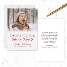 Naughty and Cute Funny Kids Family Christmas Photo