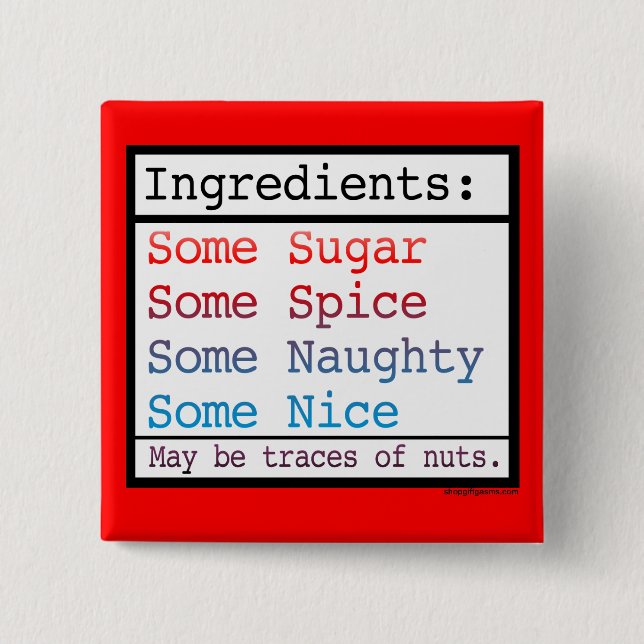 Naughty and Nice Button (Front)