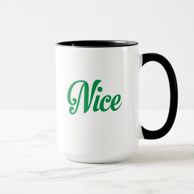 Naughty and Nice Christmas Mug (Right)