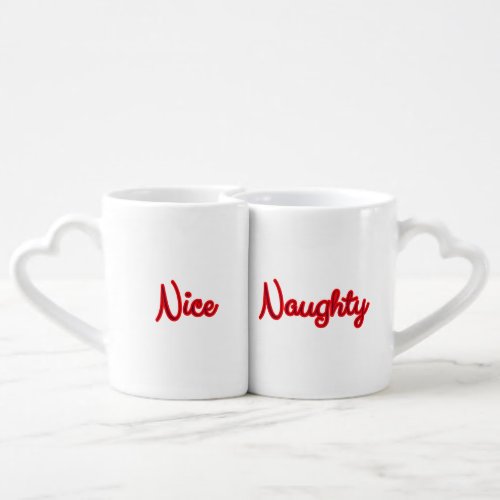 Naughty and Nice Coffee Mug Set