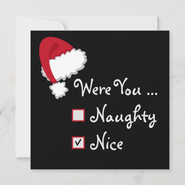 Naughty and Nice Gift Certificate (Front)