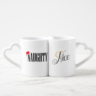 Naughty and Nice, Holiday Coffee Mug Set