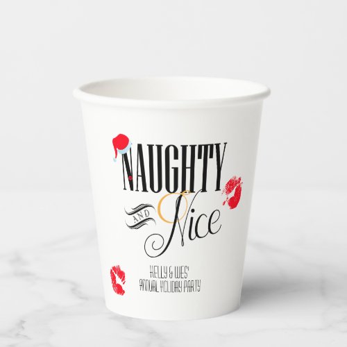 Naughty and Nice Holiday Paper Cup