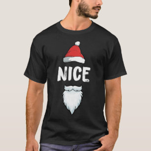 Naughty And Nice Matching Christmas Pajamas For Ki T-Shirt