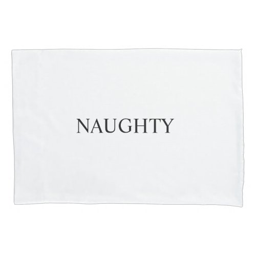 Naughty and Nice pillow cover