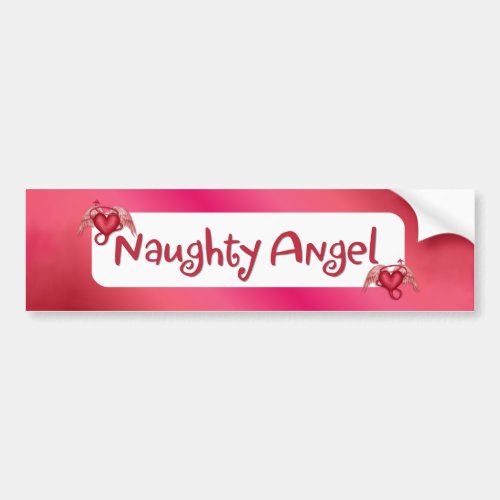 Naughty Angel Bumper Sticker