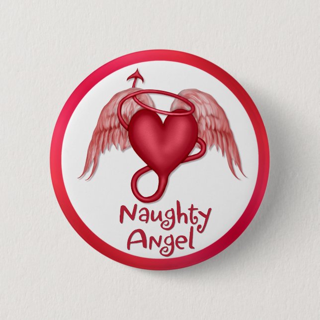 Naughty Angel Button (Front)