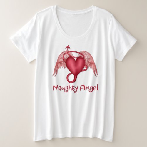 Naughty Angel Plus Size T_Shirt