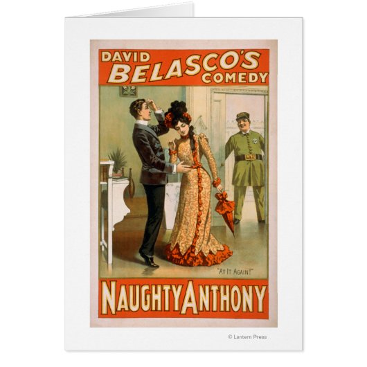 Naughty Anthony "At It Again" Theatre Poster Cards (Front)