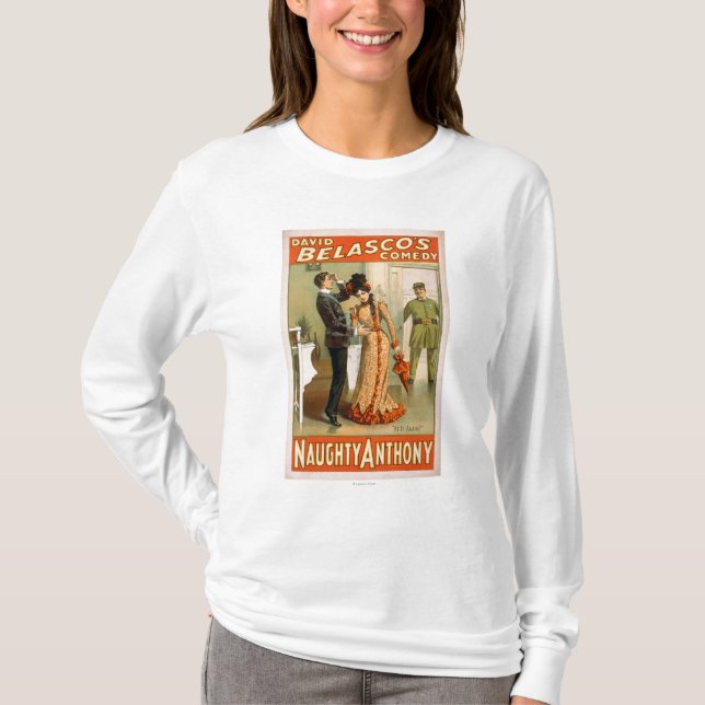 Naughty Anthony "At It Again" Theatre Poster T-Shirt (Front)