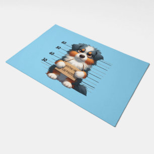 Naughty Australian Shepherd Doormat