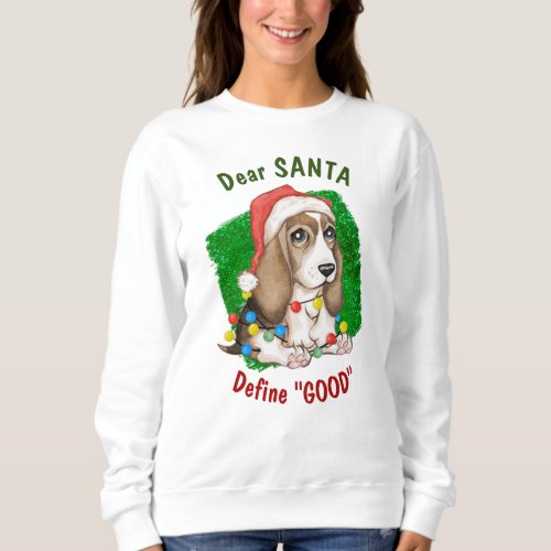 Naughty Beagle Pup Holiday Sweatshirt