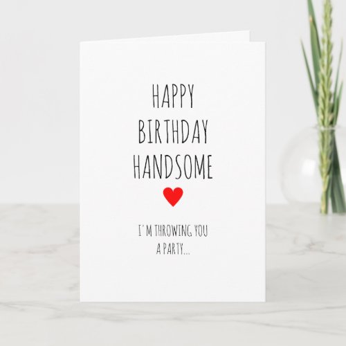 Naughty Birthday Card Card for HusbandBoyfriend