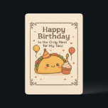 Naughty Birthday Card, Funny Bday Card for Him<br><div class="desc">Celebrate 49 years of love, laughs, and tacos with this funny and cute birthday card. Perfect for your boyfriend, girlfriend, wife, or fiancé, this taco birthday card says it all: You’re The Only Meat for My Taco. Whether it’s a 49th birthday, anniversary, or holiday surprise, this cool bday card makes...</div>