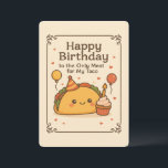 Naughty Birthday Card, Funny Bday Card for Him<br><div class="desc">Celebrate 49 years of love, laughs, and tacos with this funny and cute birthday card. Perfect for your boyfriend, girlfriend, wife, or fiancé, this taco birthday card says it all: You’re The Only Meat for My Taco. Whether it’s a 49th birthday, anniversary, or holiday surprise, this cool bday card makes...</div>