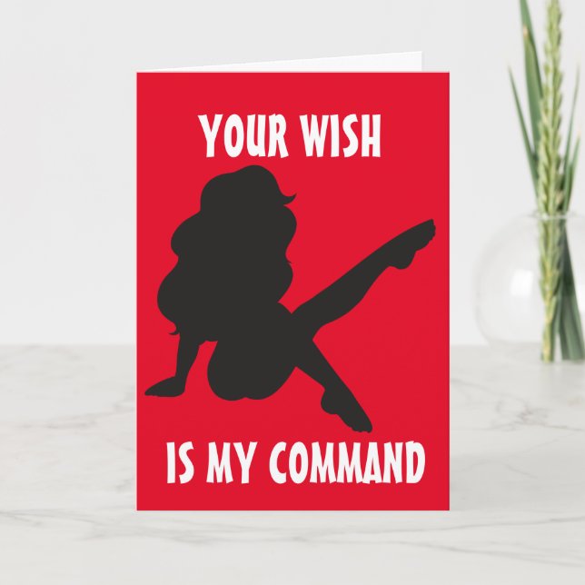 NAUGHTY BIRTHDAY FOR HUSBAND HIM CARDS (Front)