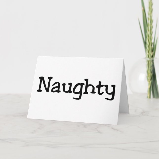 Naughty Black Card (Front)