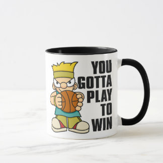 Naughty Boy Basket Ball Mug