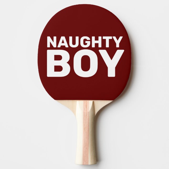 NAUGHTY BOY PING PONG PADDLES (Front)