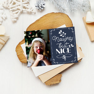 Naughty But Nice Christmas Photo Friendly Holiday Card