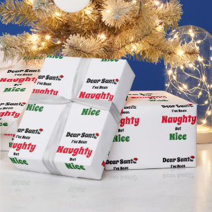 Naughty But Nice Christmas Wrapping Paper