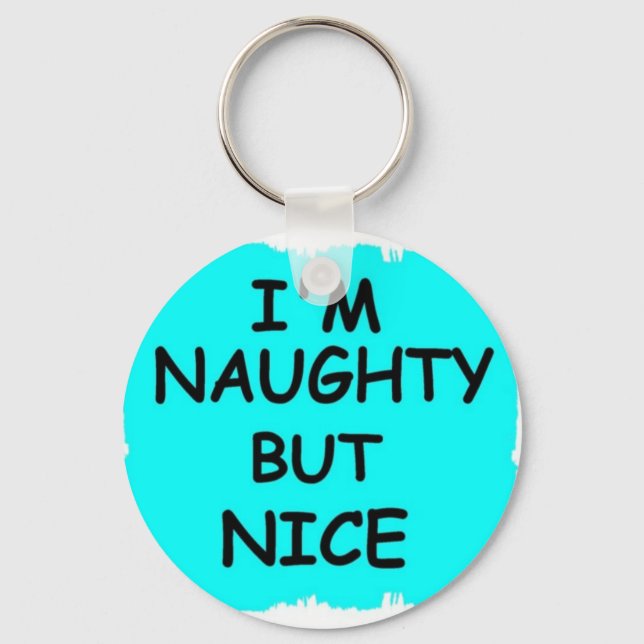 NAUGHTY BUT NICE KEYCHAIN (Front)