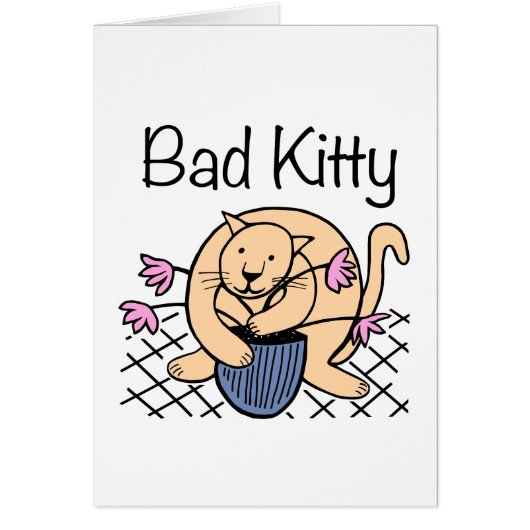 Naughty Cat Cartoon (Front)