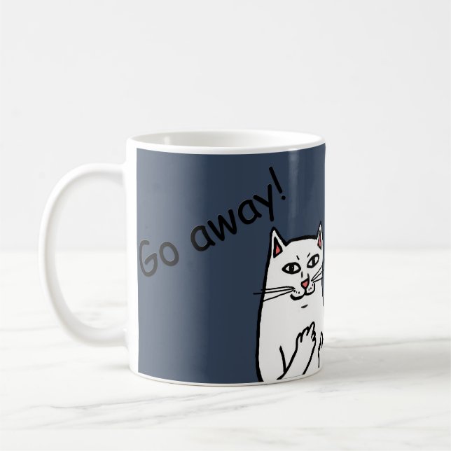 Naughty Cat Coffee Mug (Left)