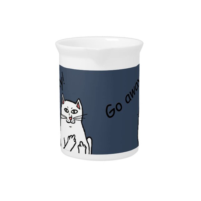 Naughty Cat Drink Pitcher (Front)