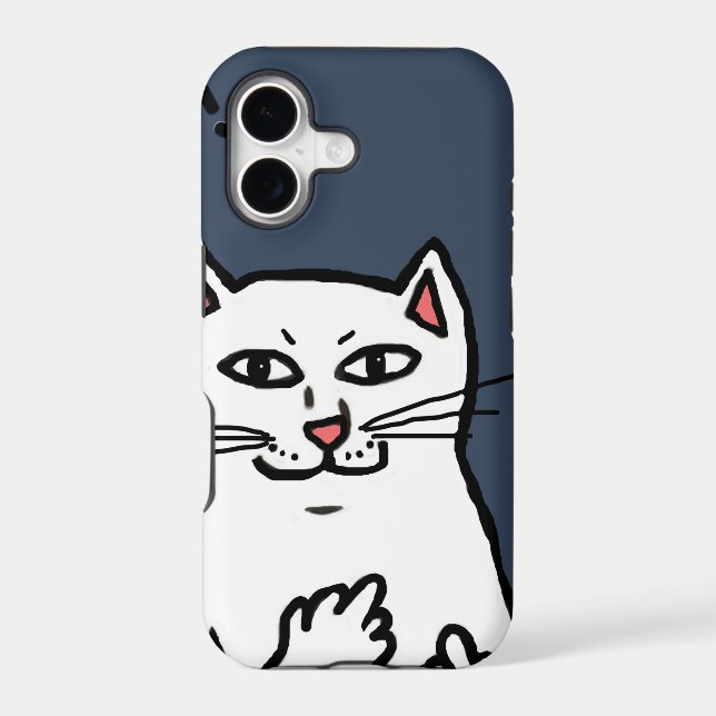 Naughty Cat Iphone Case (Back)