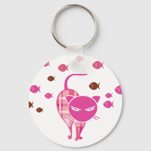 Naughty Cat Keychain