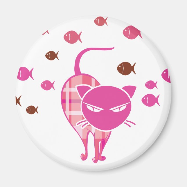 Naughty Cat Magnet (Front)