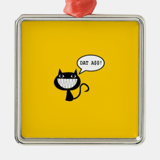 Naughty Cat Metal Ornament