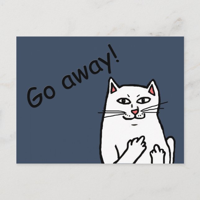 Naughty Cat Postcard (Front)